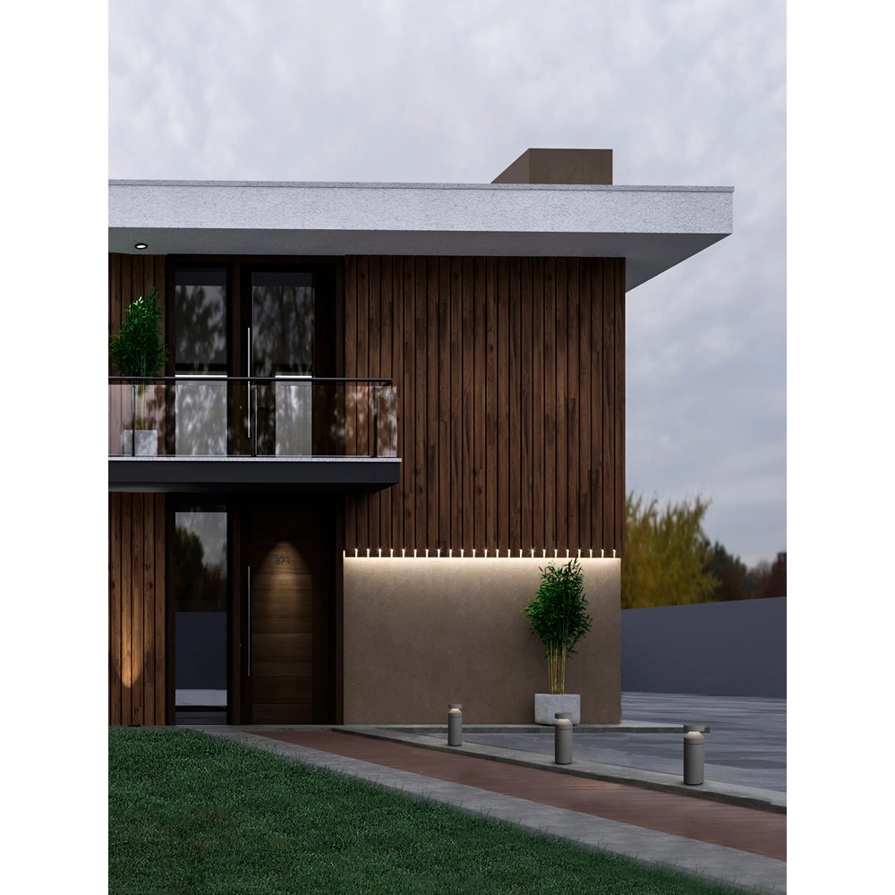 Strakke tuinlamp Navy betongrijs 54,5cm Lyora 5212017454324
