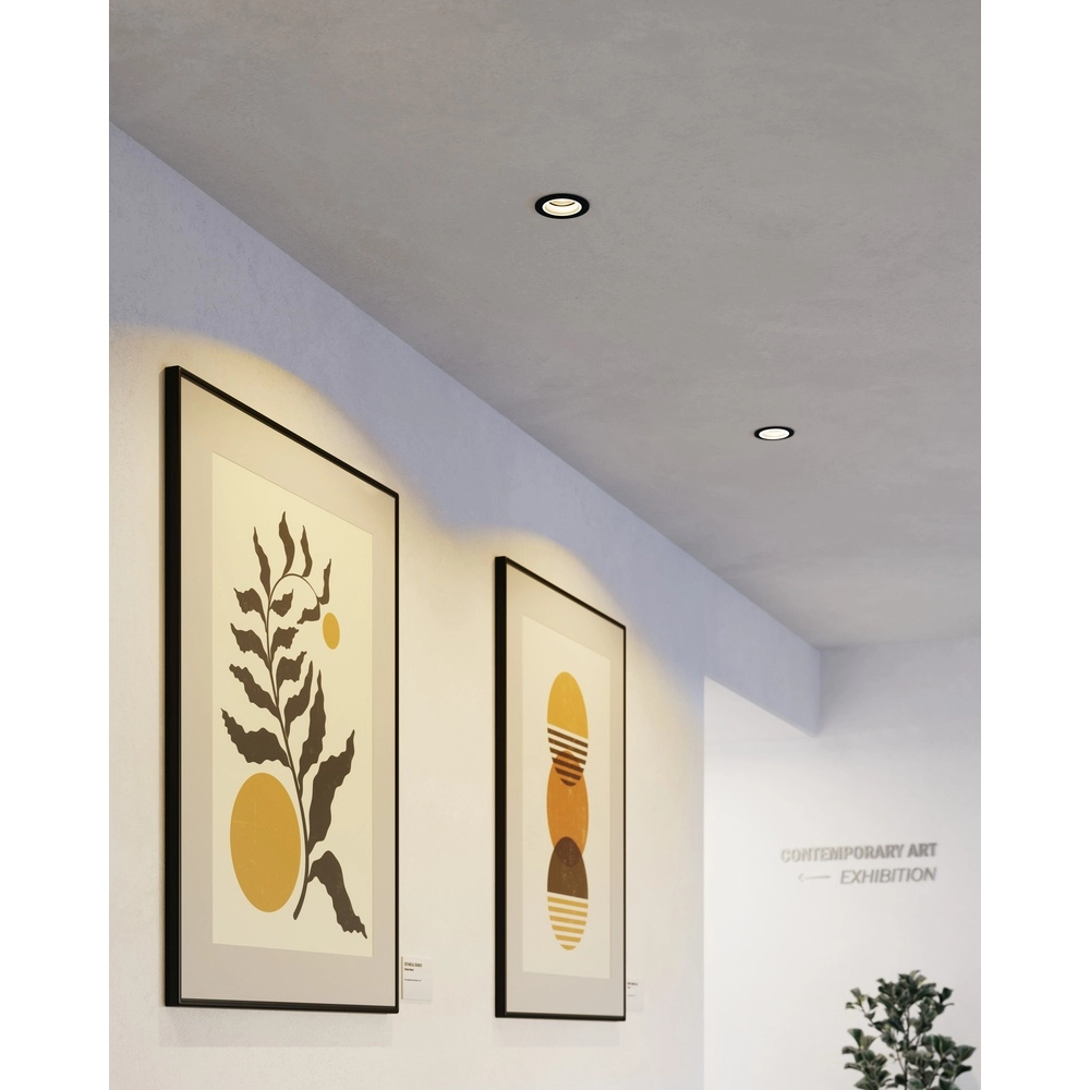 Zigbee inbouwspot Carosso-Z zwart - rond Eglo 9008606259809