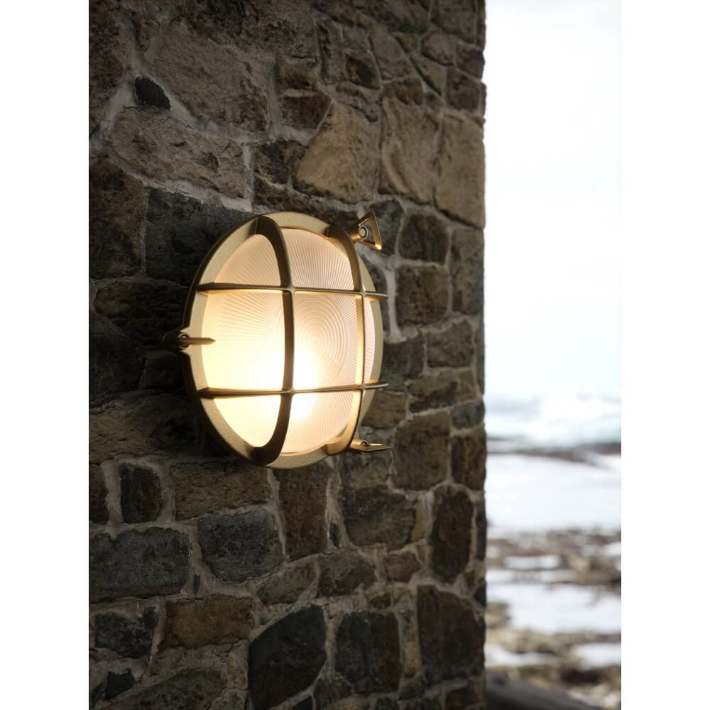 Klassieke wandlamp Polperro messing Nordlux 5701581464483