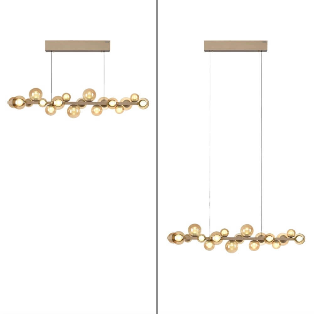 Unieke hanglamp Pure E-Popup 18-lichts brons Paul Neuhaus 4012248384428