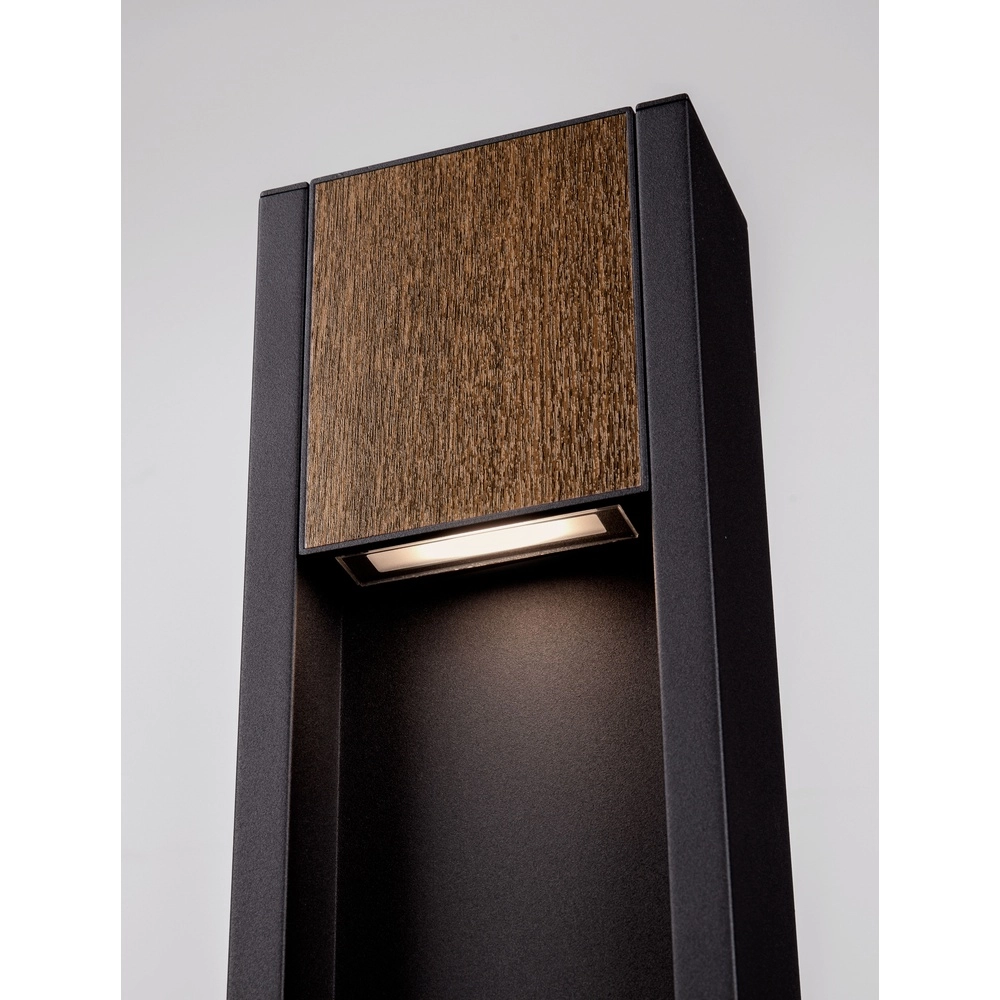 Tuinlamp Kioo zwart met hout Lyora 5212017478801