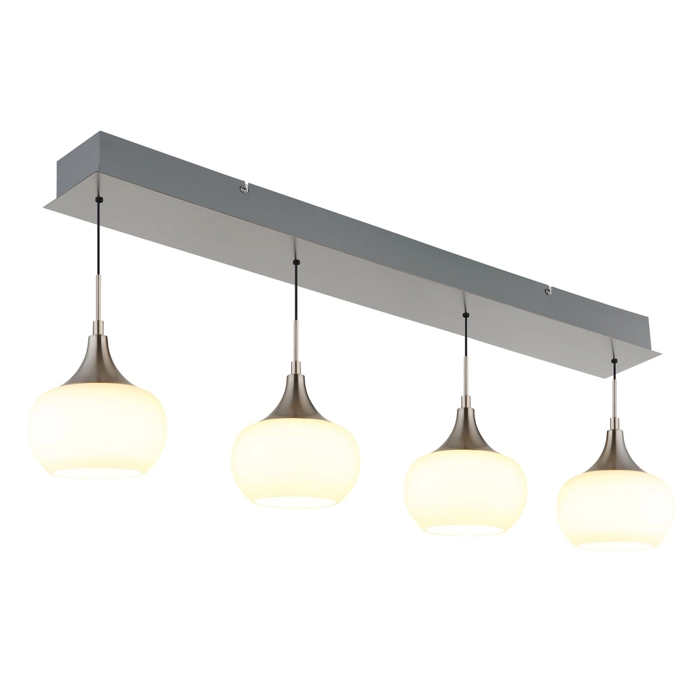 Design hanglamp Lui 4-lichts nikkel Globo 9007371592593