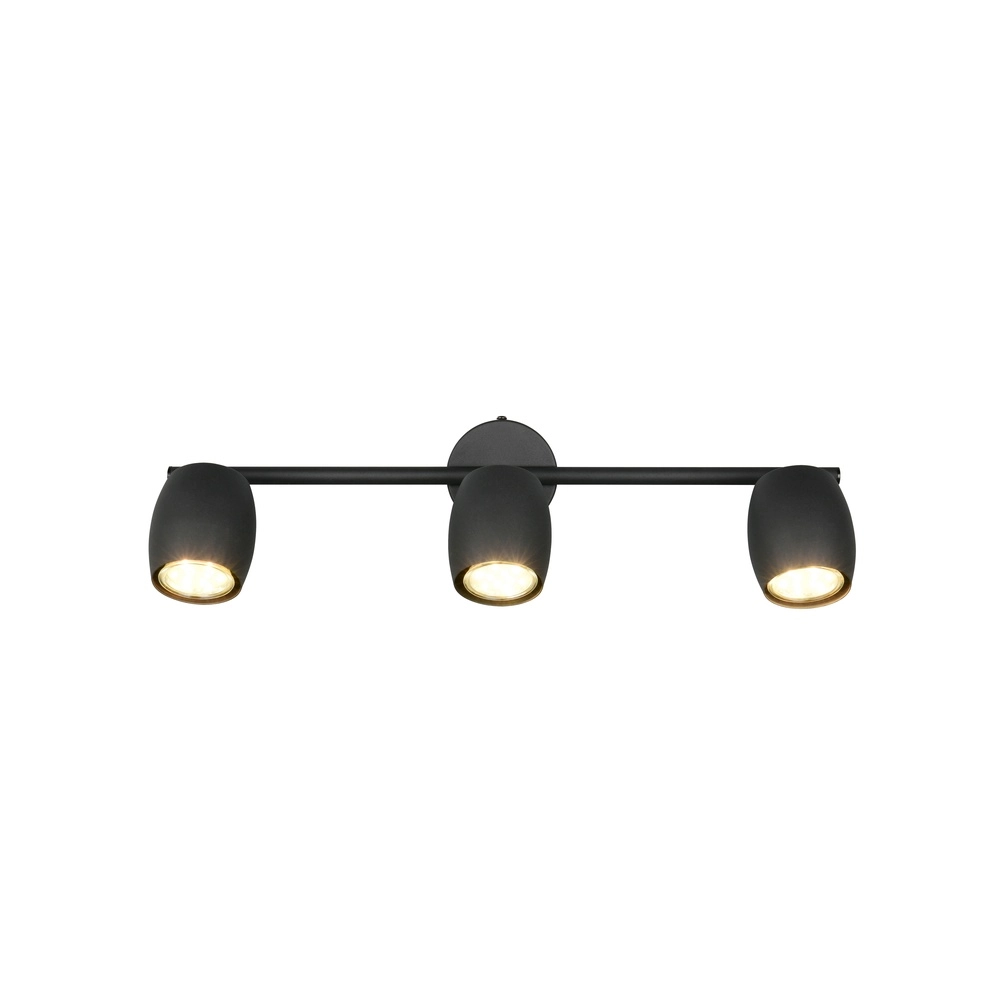 Plafondlamp Nancy 3-lichts zwart Trio 4017807656732