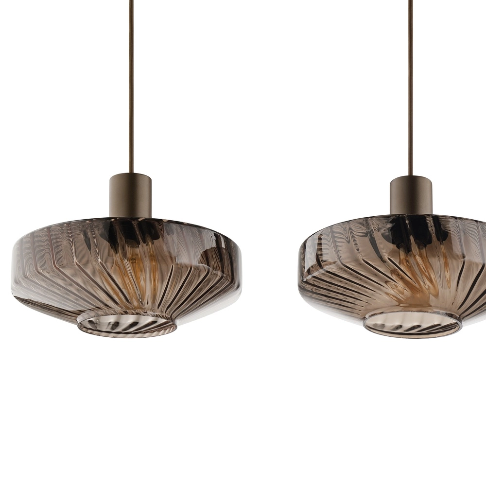 Unieke hanglamp Lyn koffie bruin 4-lichts Brilliant 4004353477010