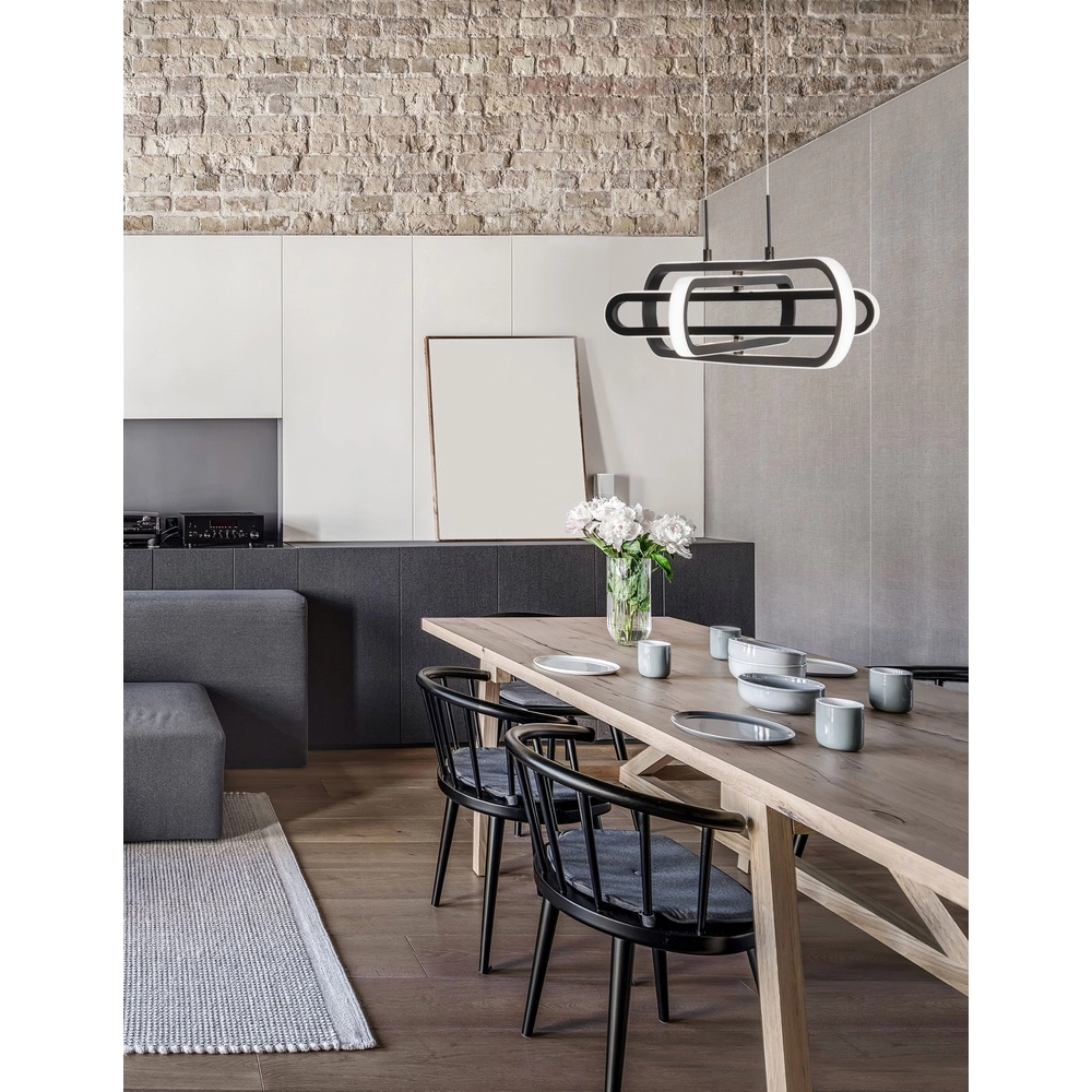 Design hanglamp Arte zwart ovaal Lyora 5212017426000