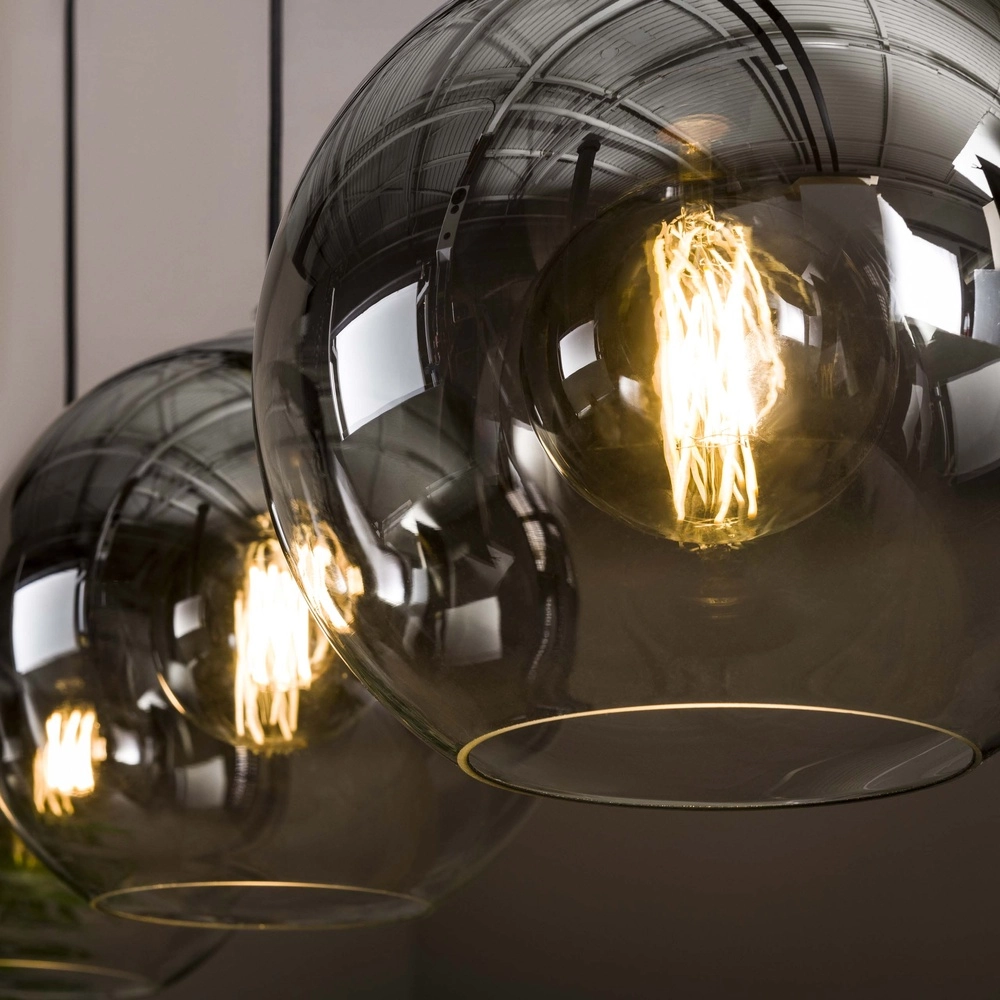 3L hanglamp Bubble met zilver fading glas Lyora 8716803511217