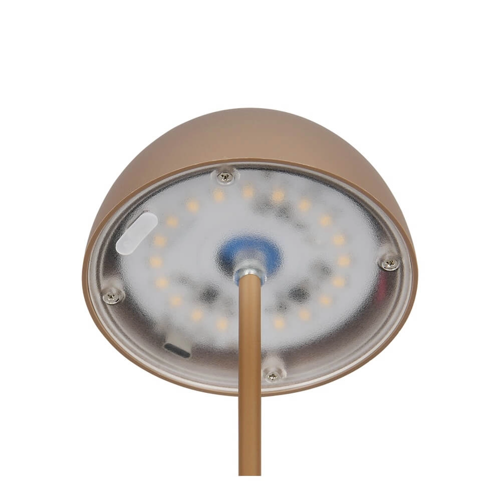 Oplaadbaar tafellampje Ortiz koffiebruin Trio 4017807643374