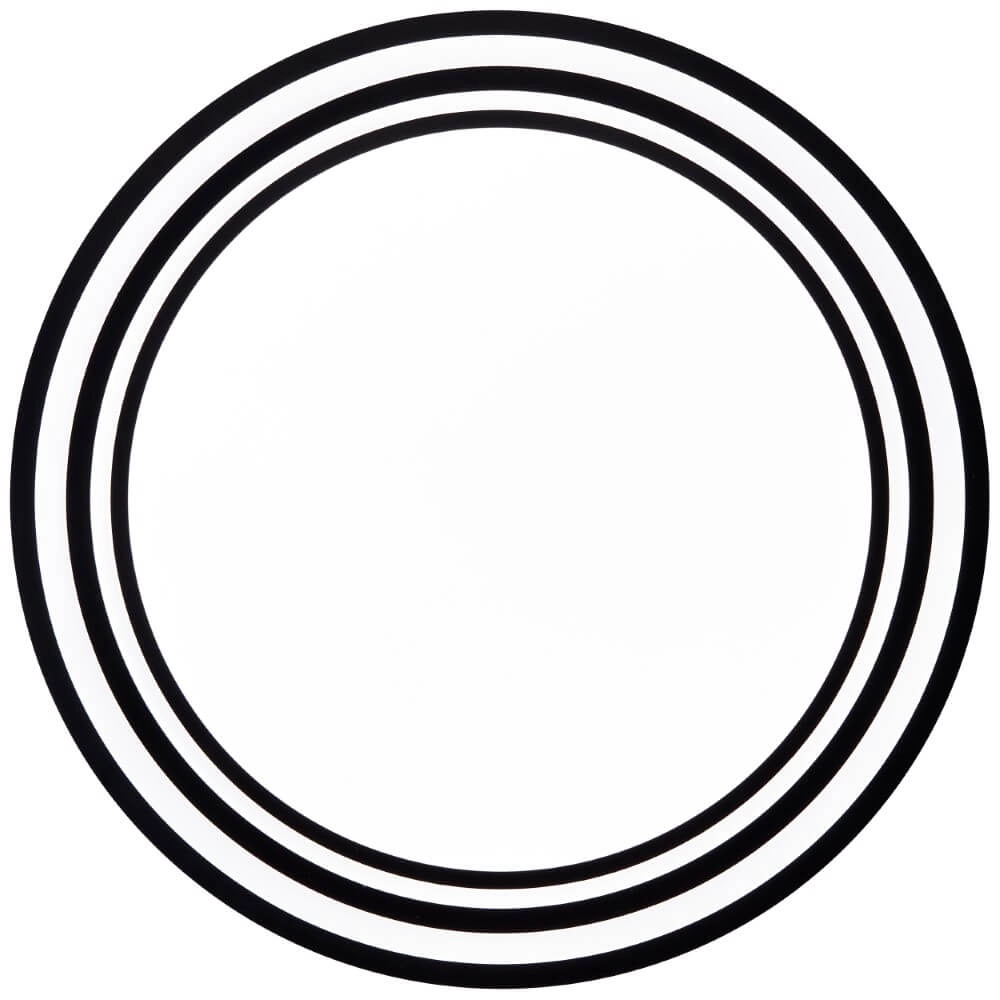 Zwart witte plafondlamp Kobana Ø 49cm Brilliant 4004353426544