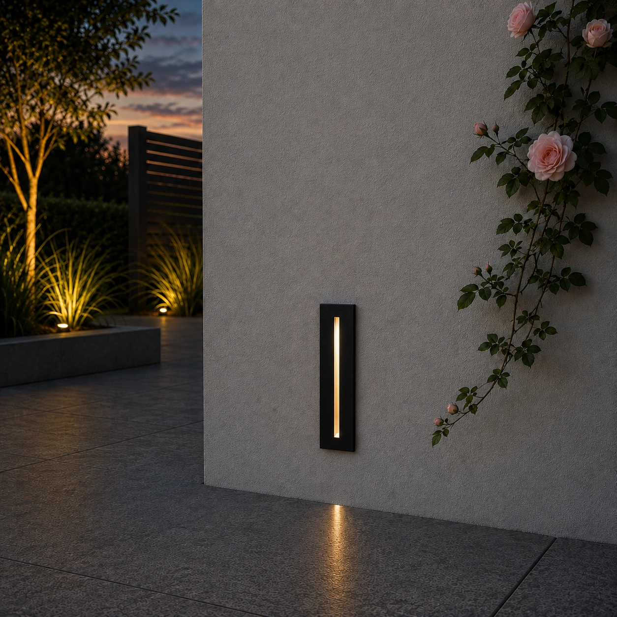 Inbouwlamp Aizen rechthoek wit