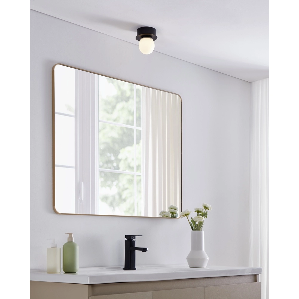 Zwart plafondlampje Mosiano Ø 11,5cm Eglo 9008606286096