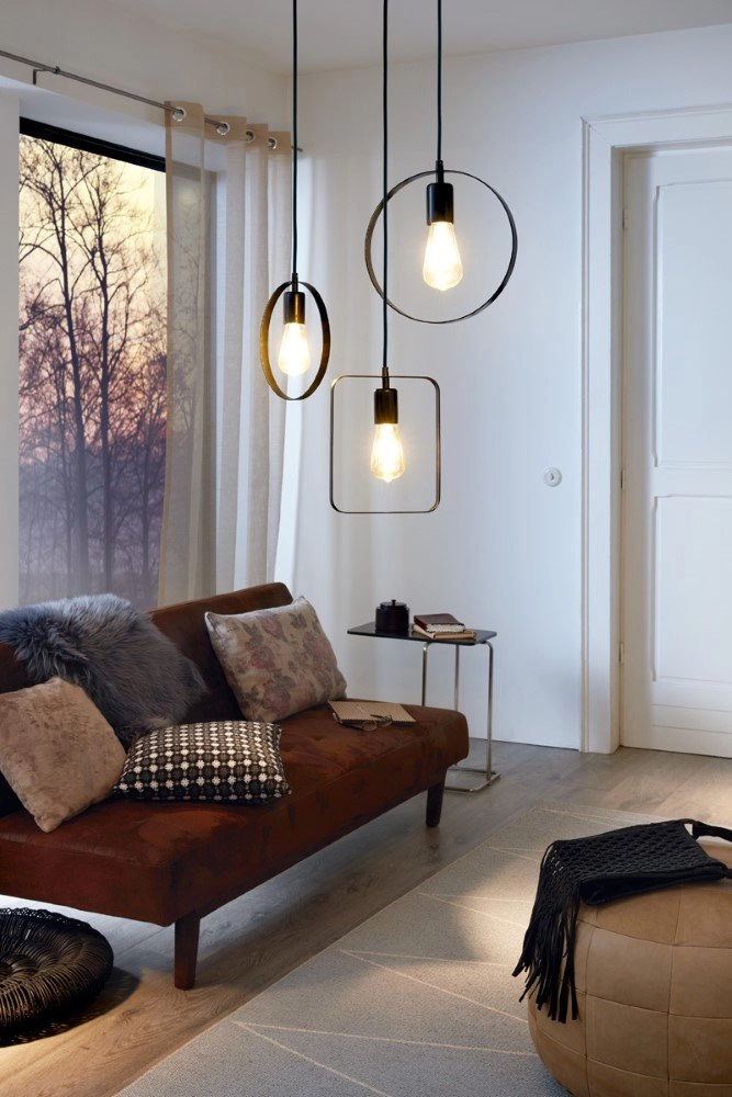 Hanglamp Bedington Round zwart Eglo 9002759497842