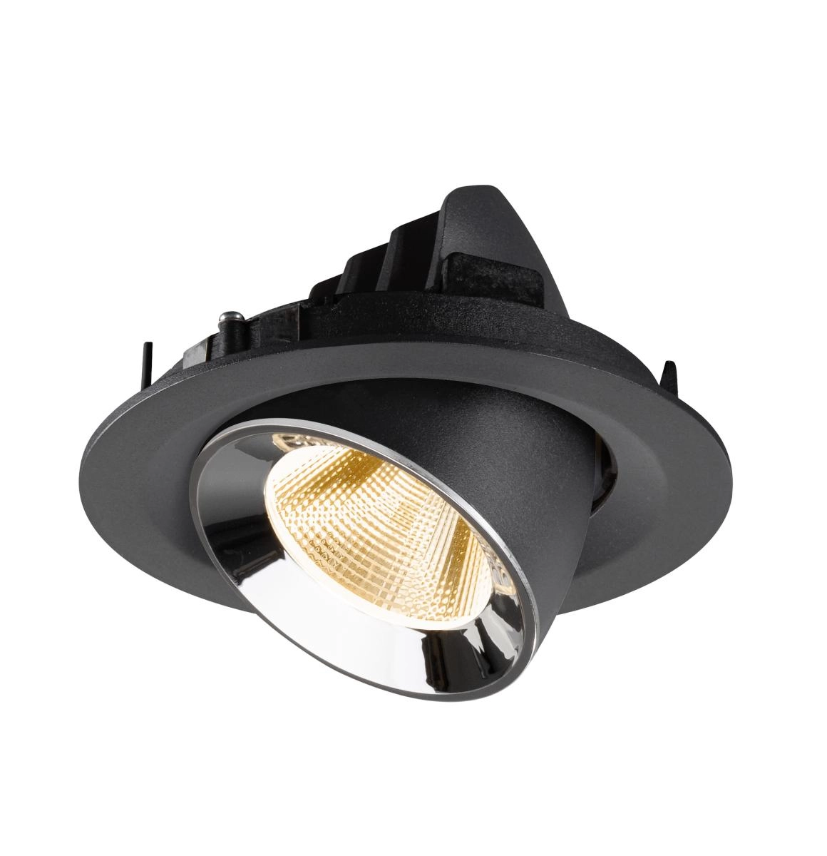 Inbouwspot Numinos Gimble M zwart/chroom 2700K - 20gr SLV 4024163312110