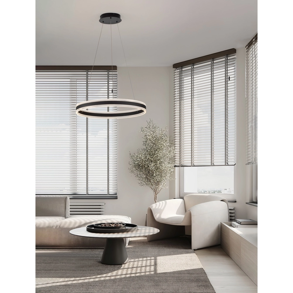 Design pendant lamp Alaro black single Lyora 5212017459619