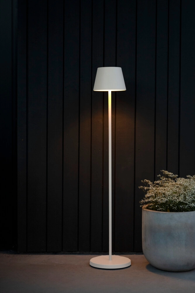 Oplaadbare vloerlamp Pomezia Medium wit KonstSmide 7318307841251