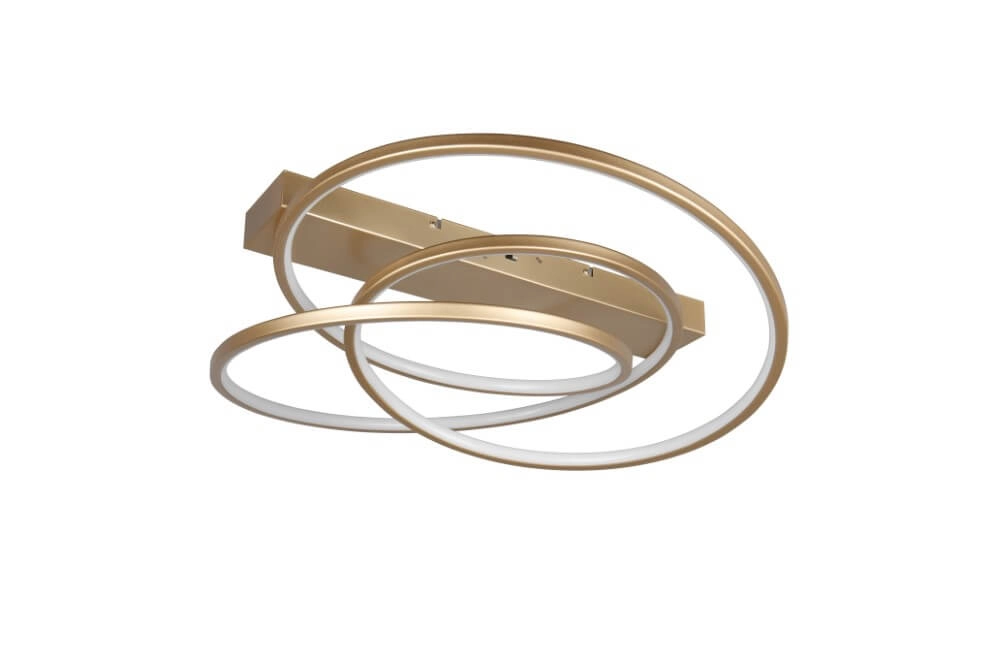 Slaapkamer plafondlamp Darvin goud - 65cm Trio 4017807616101