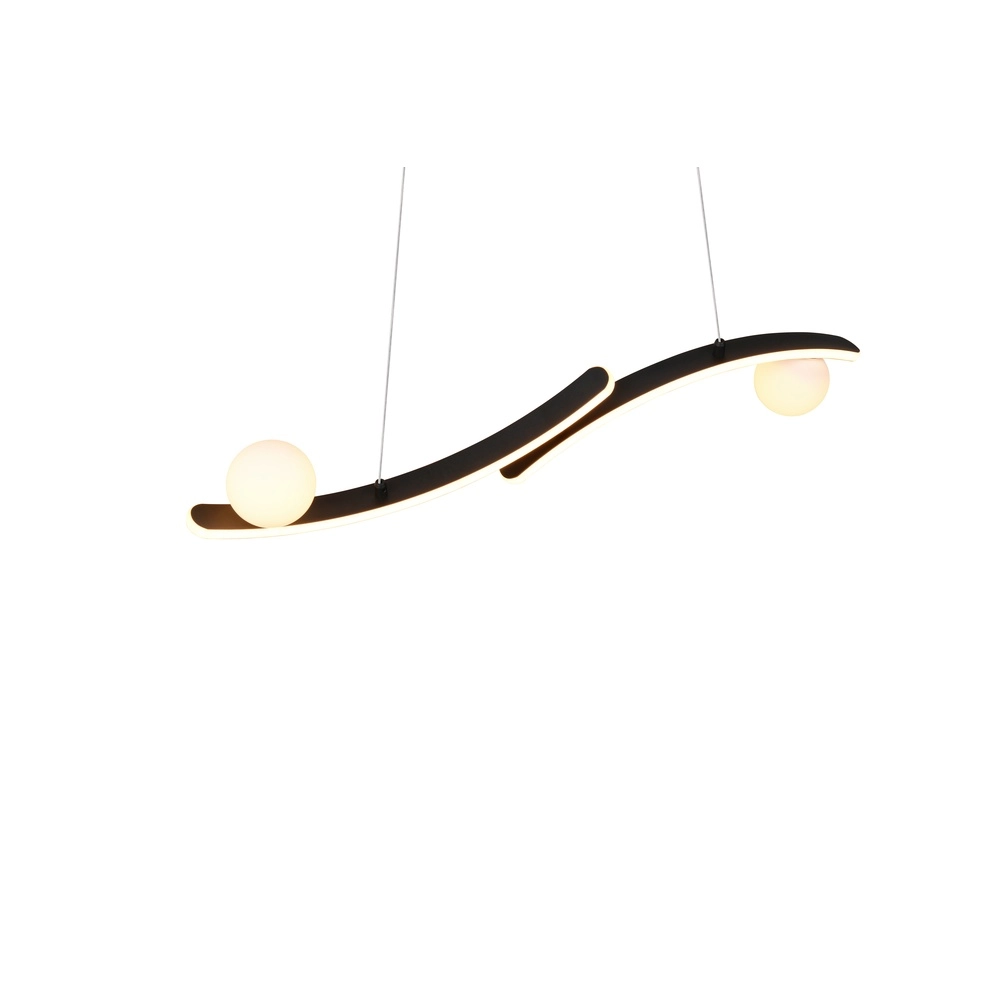 Design hanglamp Napoli zwart Trio 4017807683462