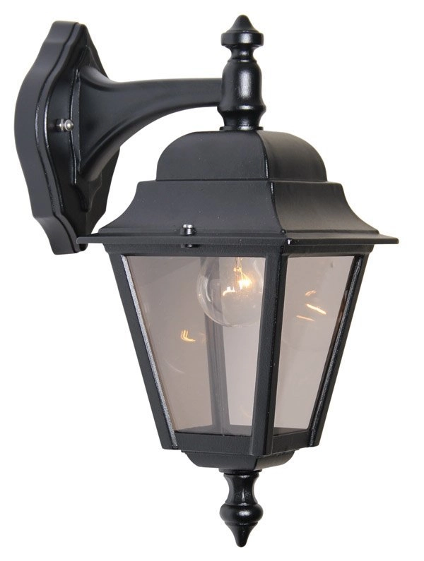 Klassieke buitenlamp Quadrana Down zwart