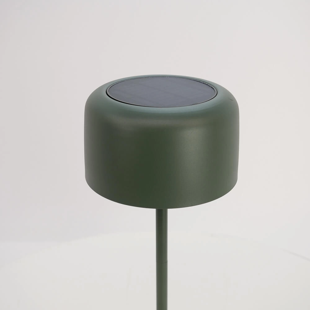 Strakke tafellamp Roccanova solar groen met usb Eglo 9008606355051