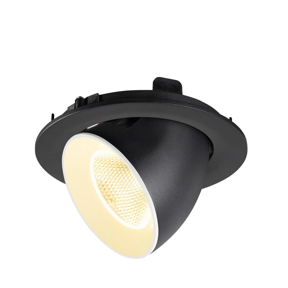 Inbouwspot Numinos Gimble L zwart/wit 3000K - 20gr SLV 4024163310321