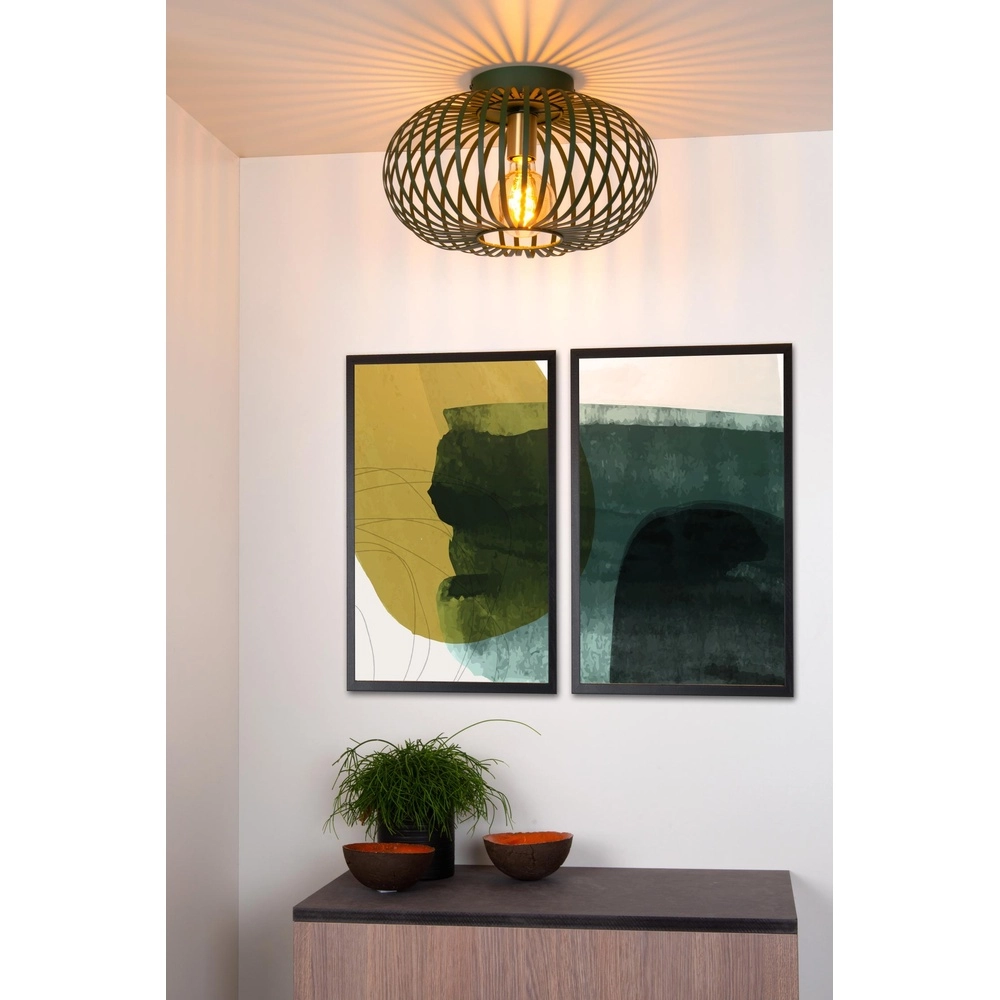 Plafondlamp Manuela Ø 39,5cm groen Lucide 5411212782809