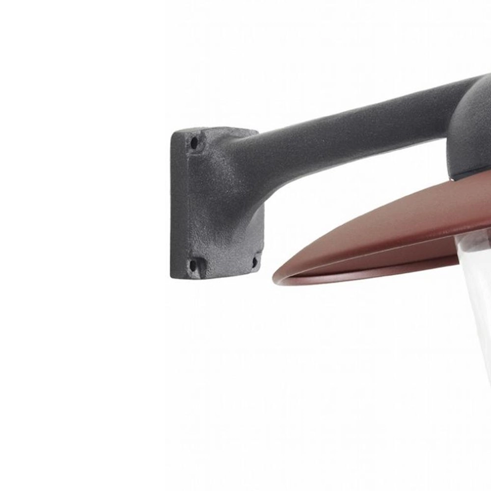 Industrie stallamp Fabrique antraciet met retro bruin KS Verlichting 8714732118828