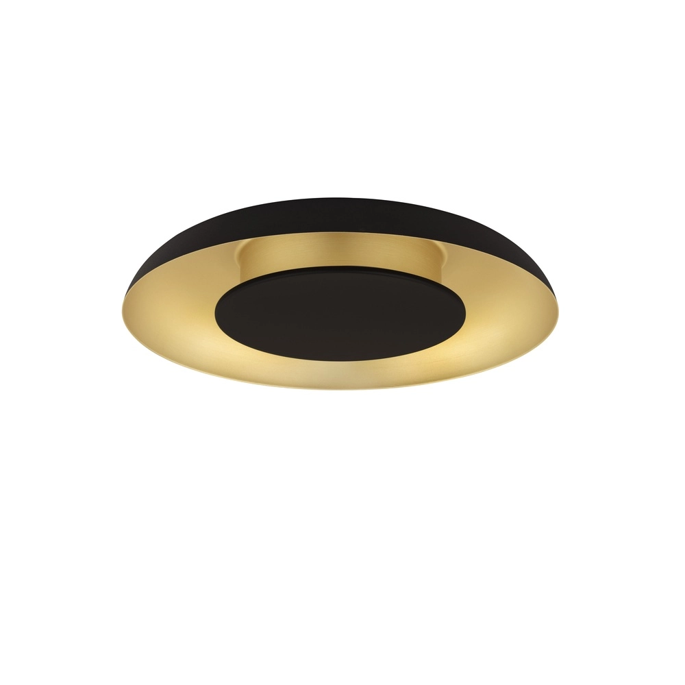 Design plafondlamp Epos Ø 40cm zwart met goud Lyora 5212017463203