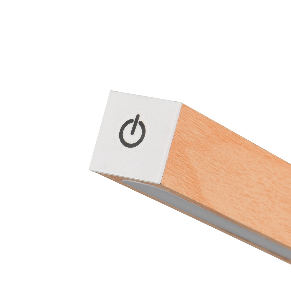 Design tafellamp Skip oplaadbaar wit met hout Trio 4017807643503