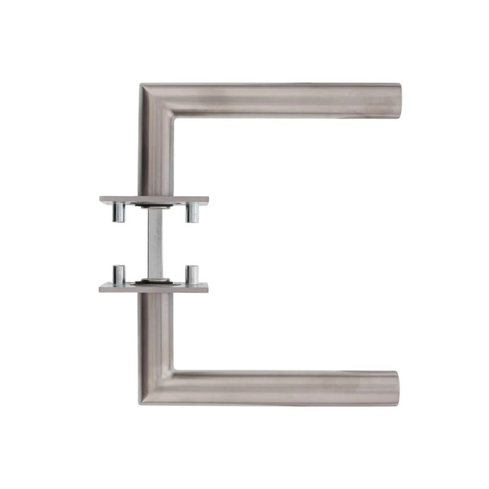 Deurklink Hoek 90 vierkant magneet rozet RVS Intersteel 8714186444320