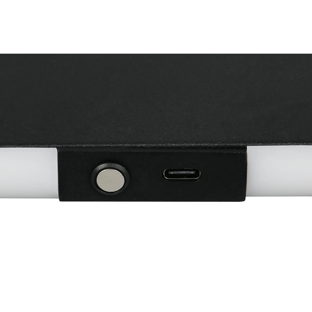 Moderne wandlamp Conchita zwart 32cm Trio 4017807655643