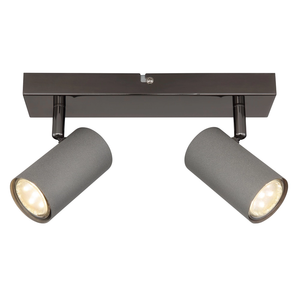 Plafondlamp 2-lichts Robby gunmetal Globo 9007371474547