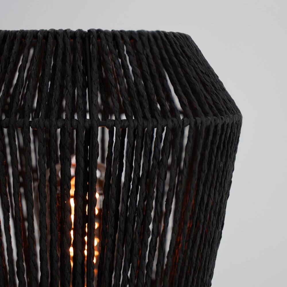 Touw tafellamp Persley Ø 22cm - zwart Eglo 9002759441074