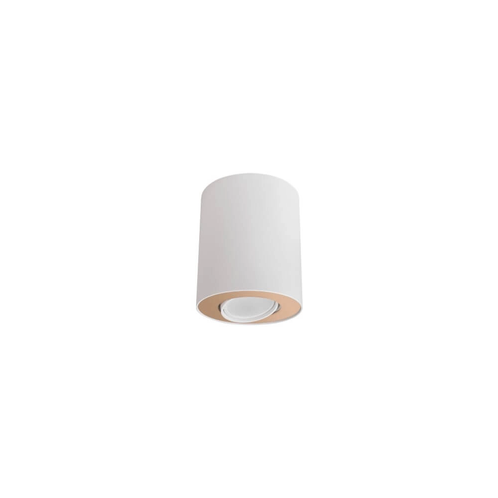 Witte opbouwspot Set met goud