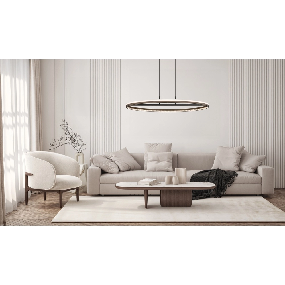 Design hanglamp Della ovaal zwart Globo 9007371474738