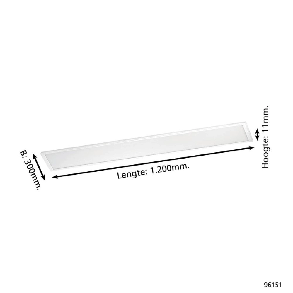 Led plafondlamp Salobrena 1 120cm wit Eglo 9002759961510