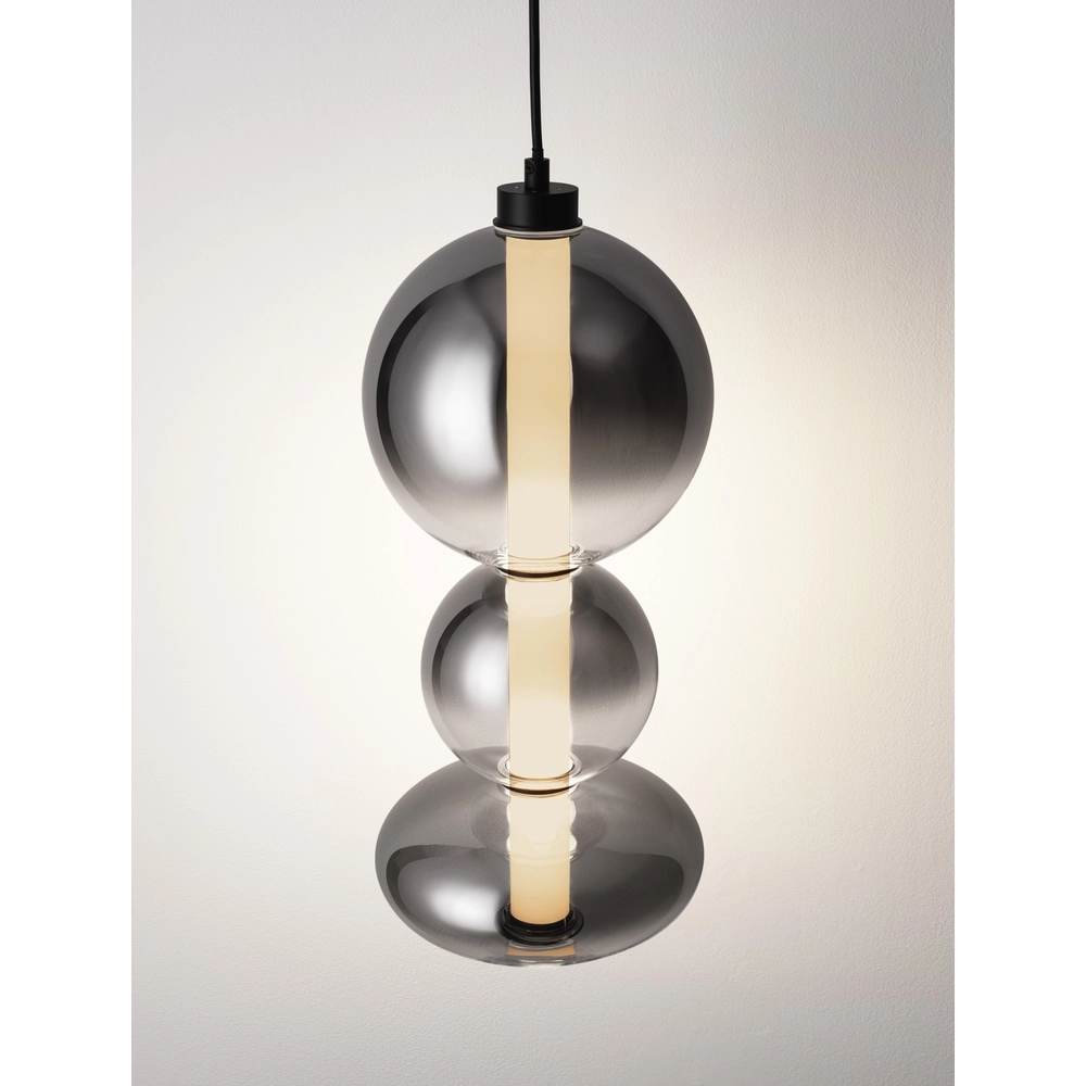 Hanglamp Bally smoke glas 45,5cm