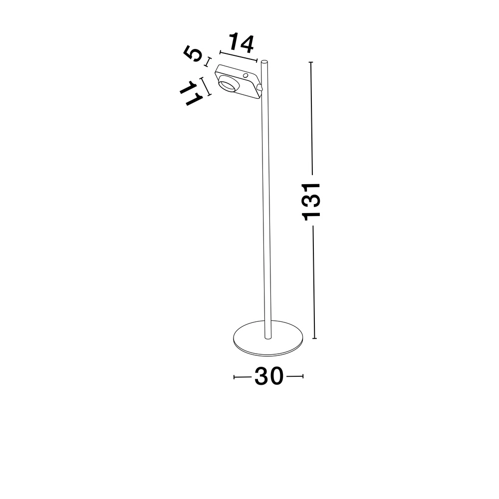 Vloerlamp Kedros zwart Lyora 5212017464071