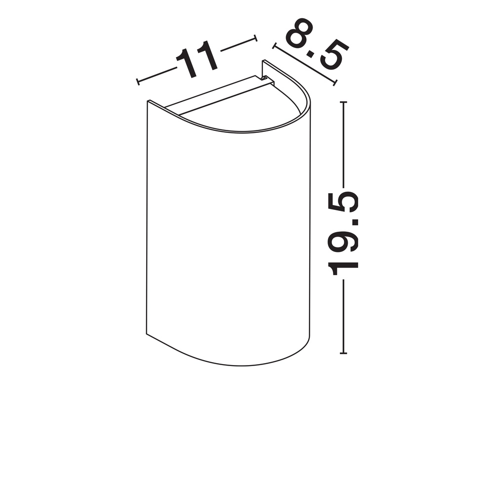 Up and down lighter York black Lyora 5212017453761