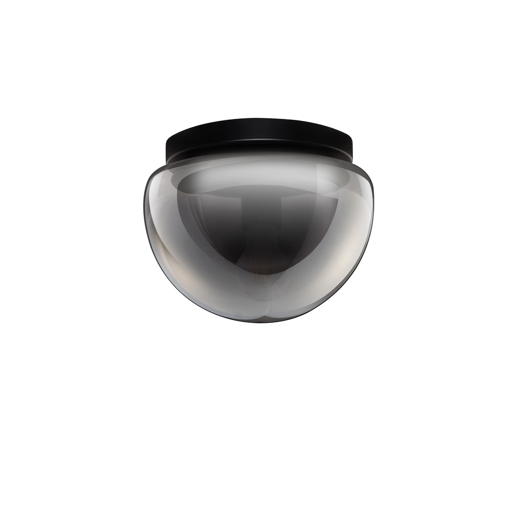 Plafondlamp Ebony smoke glas Ø 24,5cm Lyora 5212017483553