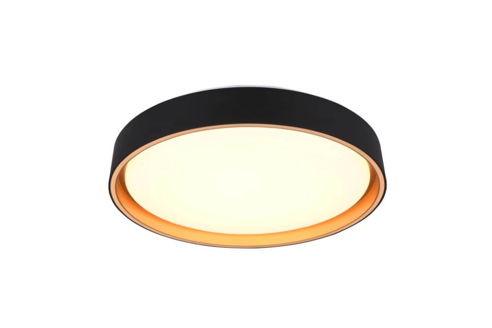 Plafonniere Felis zwart met goud