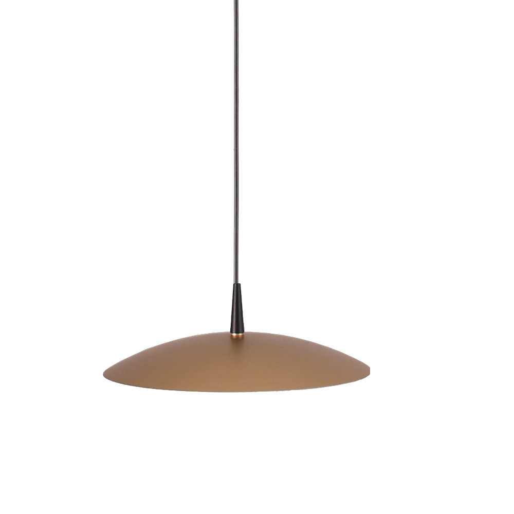3-lichts hanglamp Scala 130cm zwart met goud Ø 25cm Masterlight 8718121296500