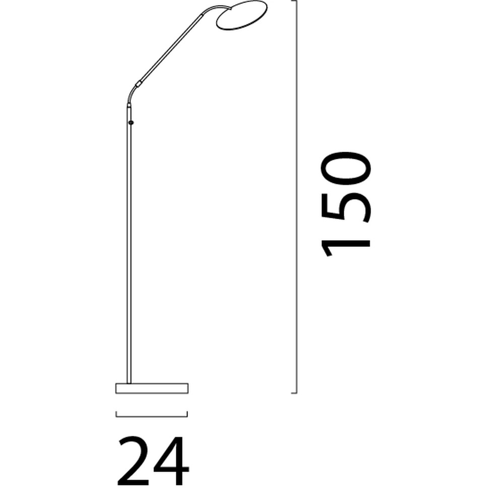 Flex leeslamp Scala zwart Masterlight 8718121296098