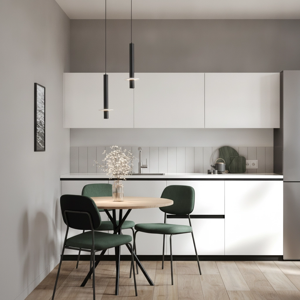 Design hanglamp Noemi zwart met wit Ø 11cm