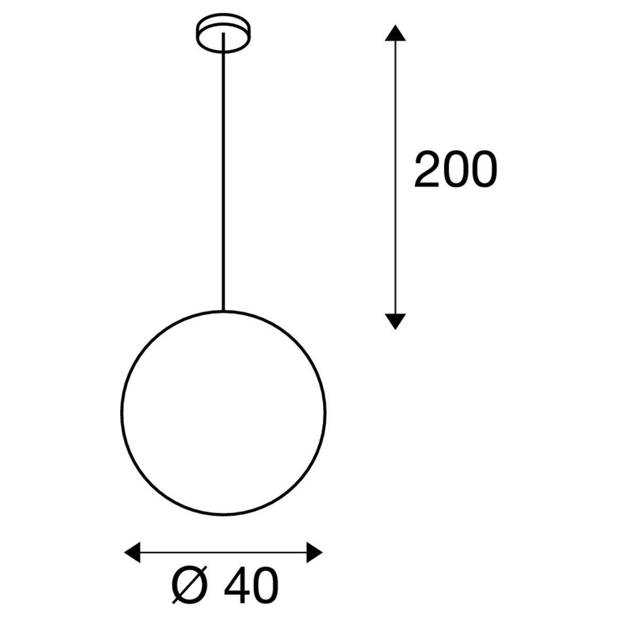 Hanglamp Rotoball 40 design SLV 4024163143110