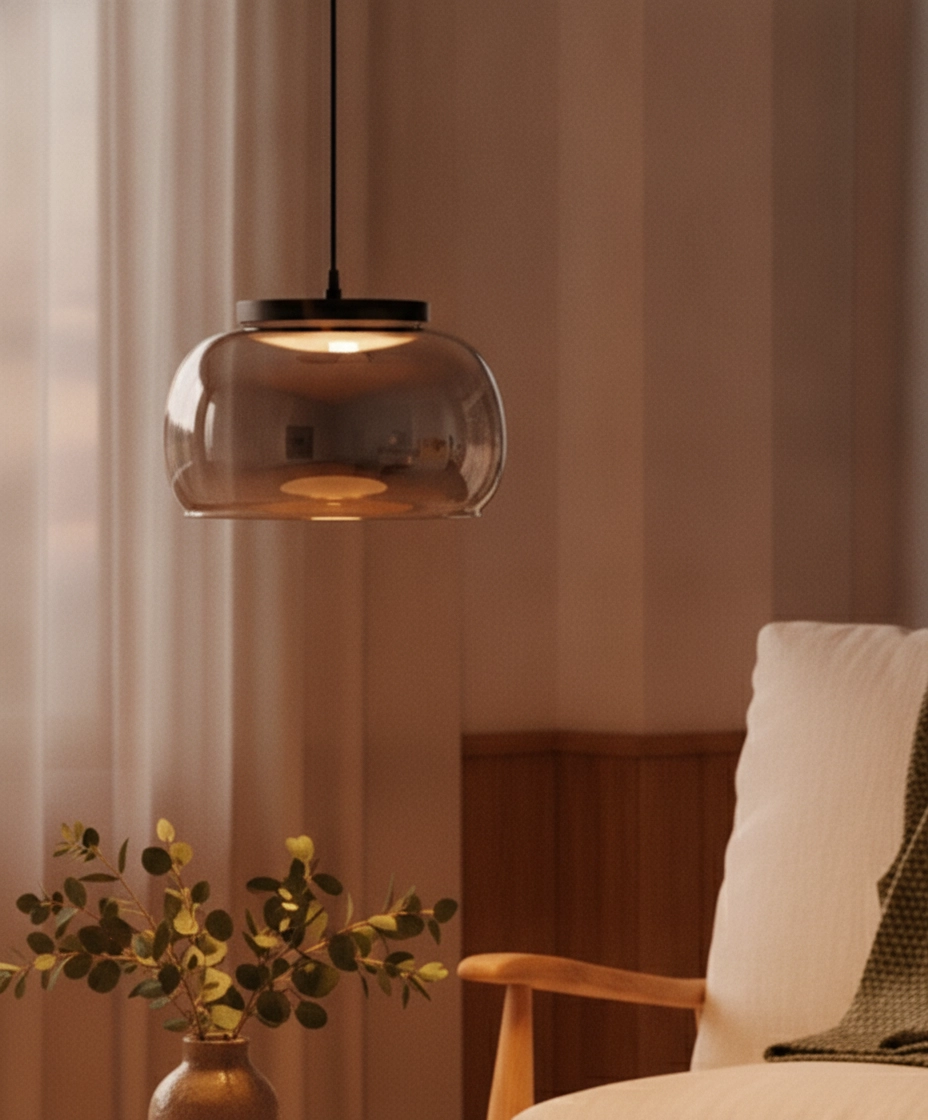Moderne hanglamp Bios enkel zwart