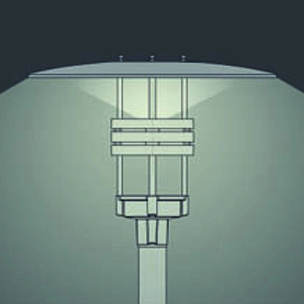 Lantaarnkap City Highlight 62cm 30watt antraciet Franssen 7042895774287