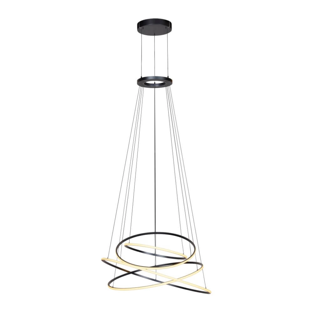 Design hanglamp Pure E-Flying Rings grijs Paul Neuhaus 4012248384466