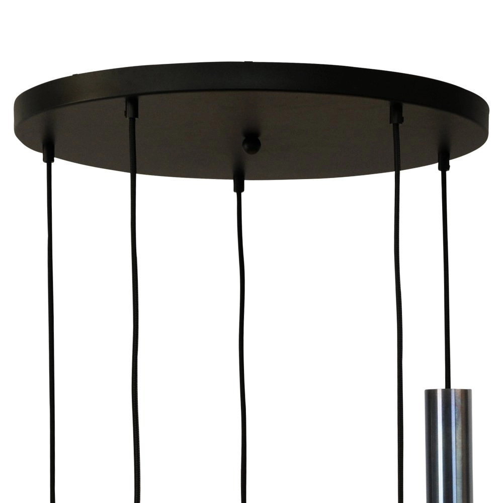 Hanglamp Run 5-lichts gunmetal cilinders Masterlight 8718121216454
