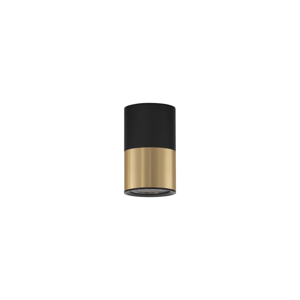 Plafondspot Picto 10cm zwart met goud Lyora 5212017430359