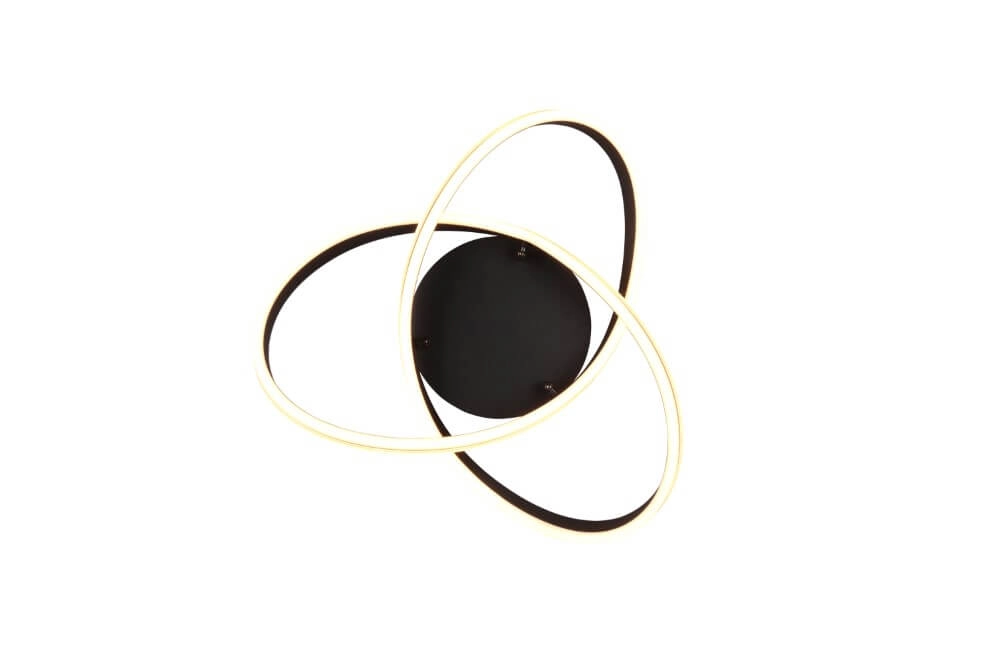 Plafonnière Nuria 59cm zwart Trio 4017807505184