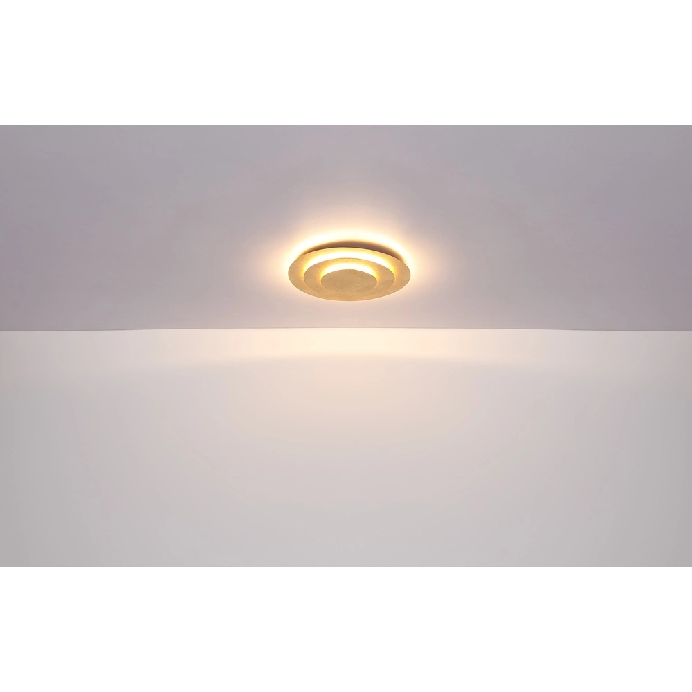 Gouden plafondlamp Heda Ø 18cm Globo 9007371458523